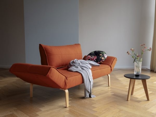 Zeal Daybed with Bow Leg - Micro Check Grey 590 - Image 3