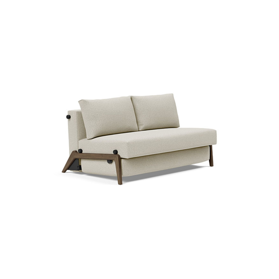 Innovation Living Cubed 140 Dark Oak Sofa Bed Cubed 140 Dark Oak Sofa Bed - Mixed Dance Natural 527 - Image 1