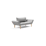 Zeal Daybed with Bow Leg - Micro Check Grey 590