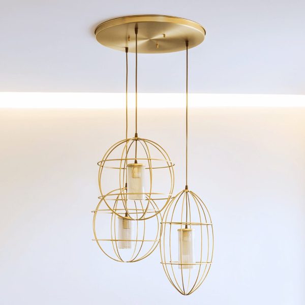 Zeppelin Round & Oval Suspension Lamp | Set of 3 - Image 2
