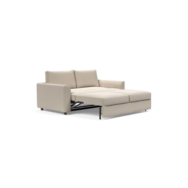Neah 160 Sofa Bed with Curved Arms - 612 Blida Sand Grey - Image 2