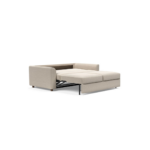 Neah 160 Sofa Bed with Curved Arms - 612 Blida Sand Grey - Image 3