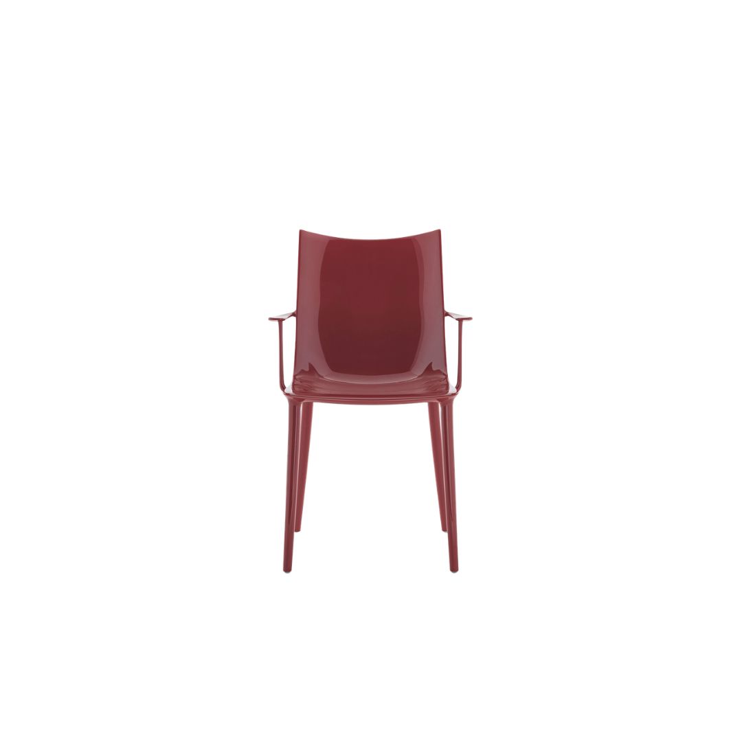 1 H.H.H. Chair Glossy - Burgundy - Image 1