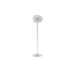 Planet Floor Lamp 130cm - Crystal, Chrome