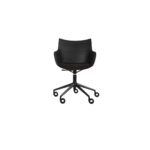 Q/Wood Swivel Soft Version Chair - Black Wood/Black/Black