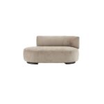 K-Wait Ottoman - Right Chenille Beige