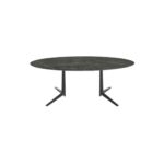 Multiplo XL Oval 192x118CM Dining Table - Nature Tundra, Black