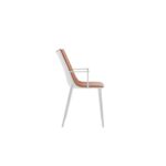 H.H.H. Chair - Full-Grain Leather White Frame - Image 2