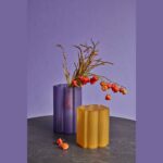 Okra Vase H34cm - Light Blue - Image 2