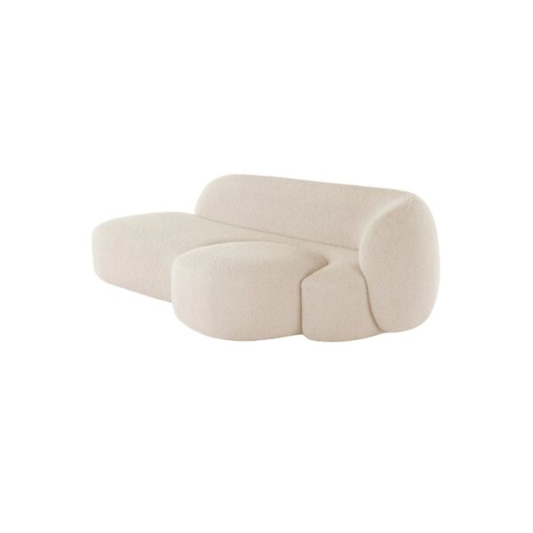 Aaland Sofa DX Right 240cm - Fabric Gorgone White - Image 6
