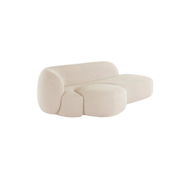 Aaland Sofa SX Left 240cm - Fabric Gorgone White - Image 2