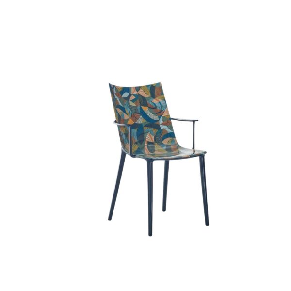 H.H.H. Chair Graphic Impression - Blue Ink Ochre - Image 3