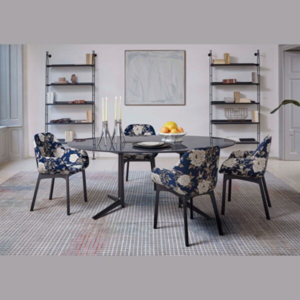 Multiplo XL Oval 192x118CM Dining Table - Nature Tundra, Black - Image 3