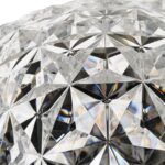 Planet Floor Lamp 130cm - Crystal, Chrome - Image 3
