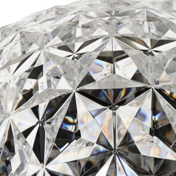 Planet Floor Lamp 160cm - Crystal, Chrome - Image 3