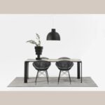Four Ceramic 190x90CM Dining Table - White, Black - Image 4