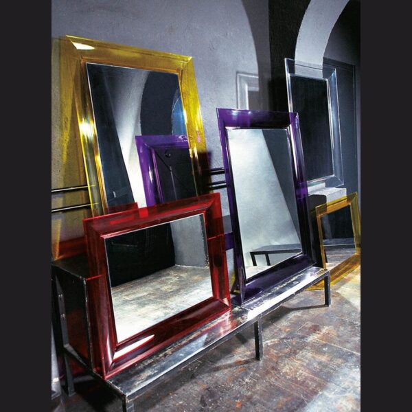 Francois Ghost Mirror 65x79cm - Glossy Black - Image 4