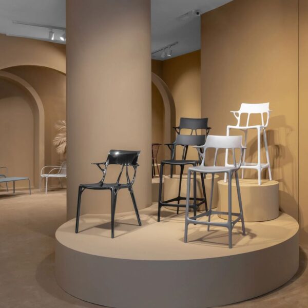 A.i. Stool Recycled - Grey - Image 4