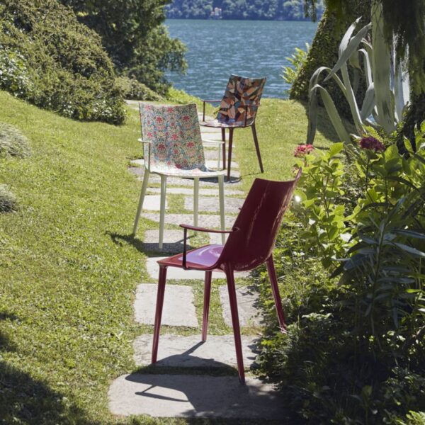 H.H.H. Chair - Full-Grain Leather White Frame - Image 5