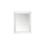Francois Ghost Mirror 88x111cm - Glossy White