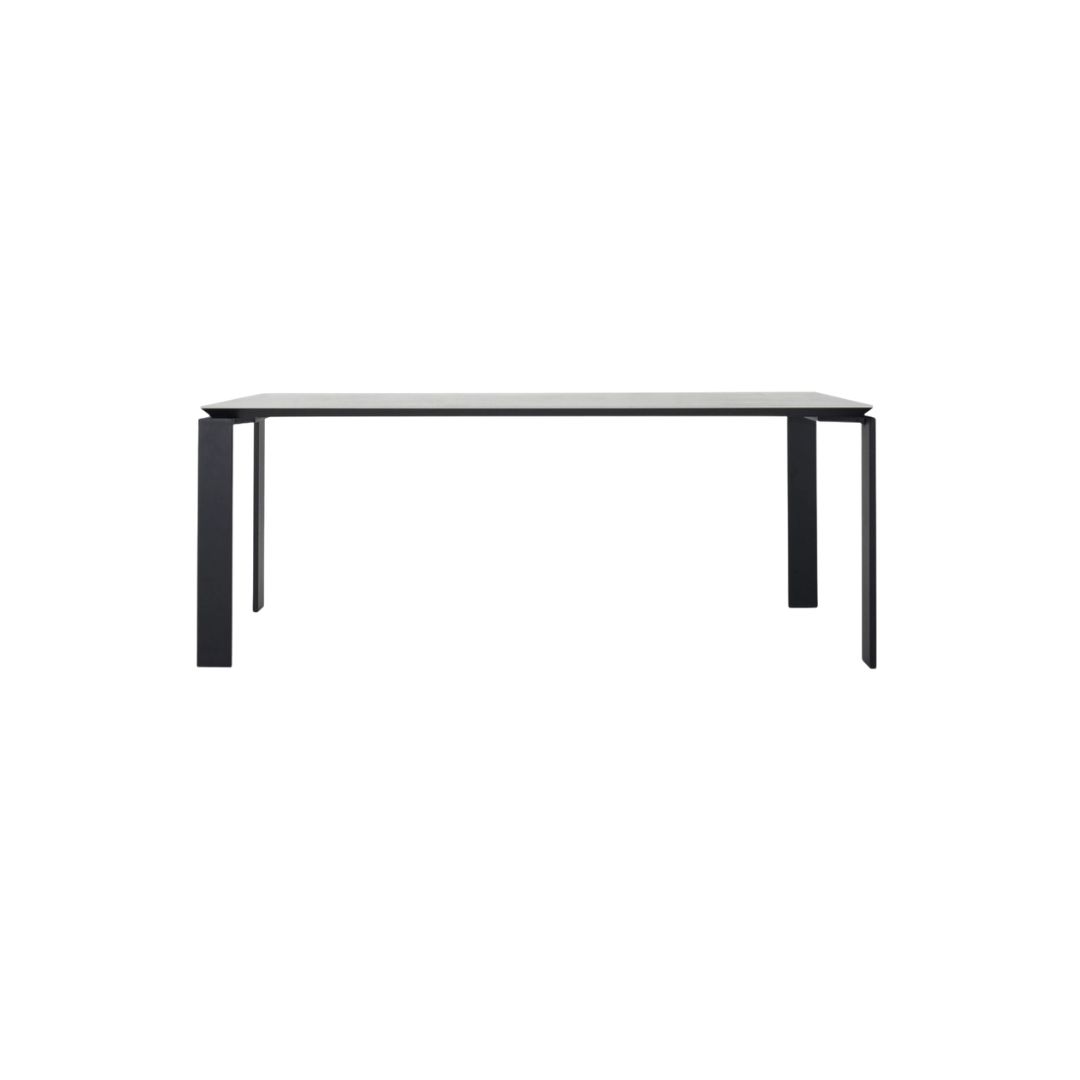 LSP Website Product Photo Four Ceramic 190x90CM Dining Table - White, Black - Image 1