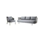 (Bundle Set) Moments 3-Seater + Lounge Chair