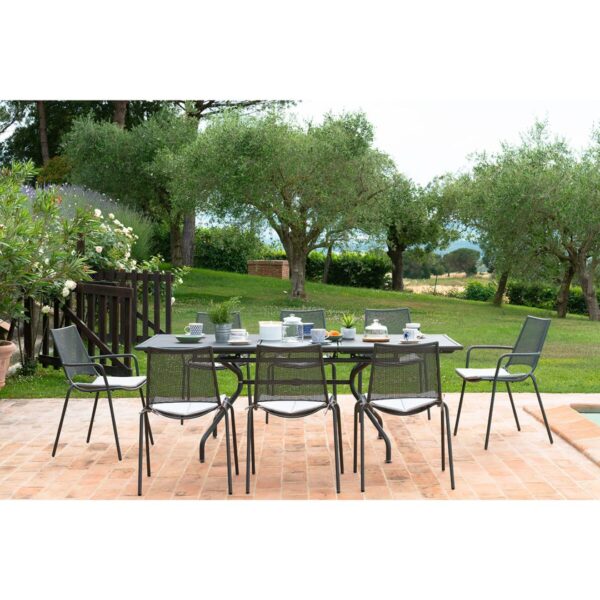 (Bundle Set) Athena Table + Ala Chair + Cushion x6pcs - Image 3
