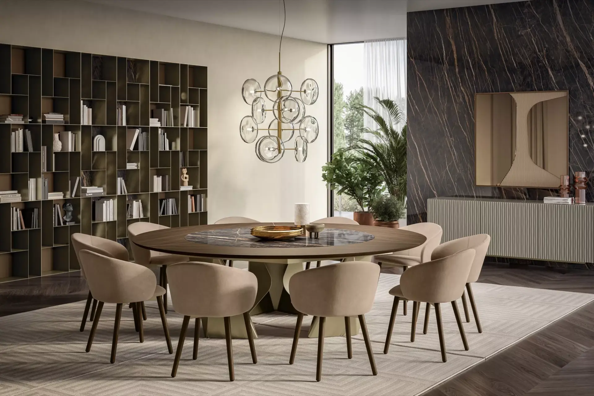 Bontempi Casa Kaleido DIning Table, luxury furniture in Singapore, Dining Table in Singapore