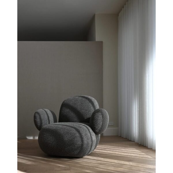 Toe Flat Armchair - Deep Taupe - Image 3