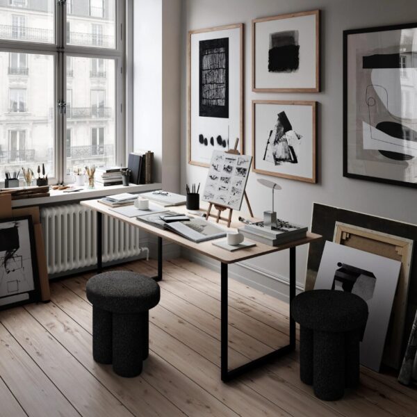 Big Foot Stool - Deep Taupe - Image 3