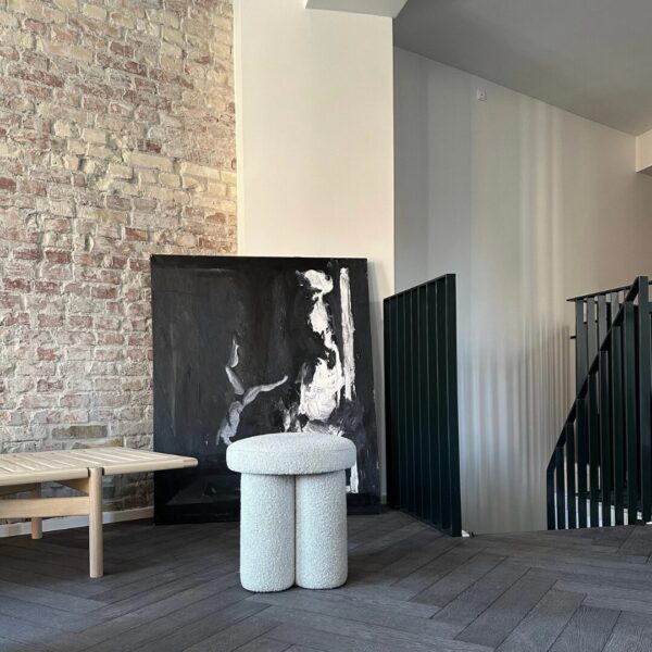 Big Foot Stool - Off White - Image 2