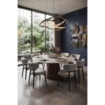 Fabian Dining Chair with Wooden Leg - Image 2