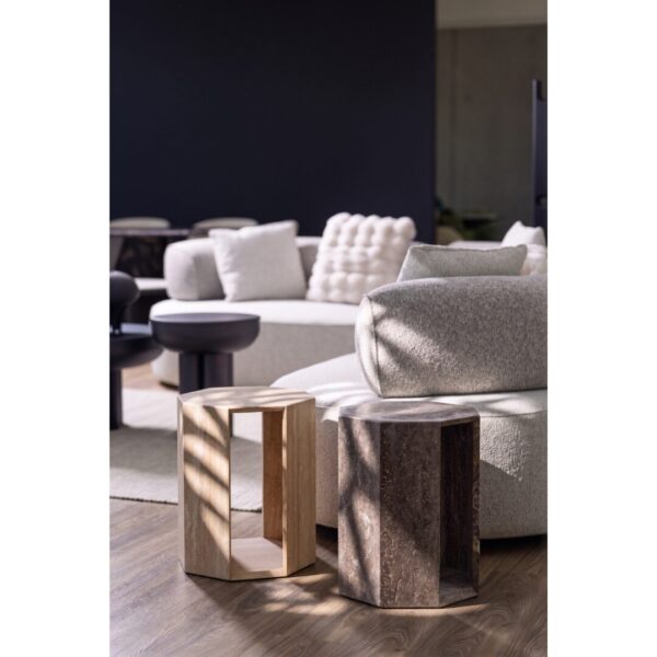 Farrell Travertine Side Table - Image 2