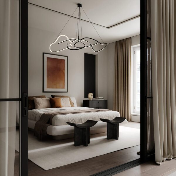 Ghost Chandelier, Big - Burned Black - Image 2