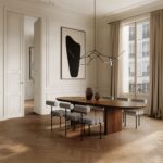 Hiro Dining Chair, Black Frame - Linen - Image 2