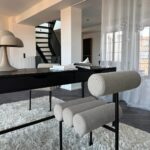 Hiro Dining Chair, Black Frame - Linen - Image 4