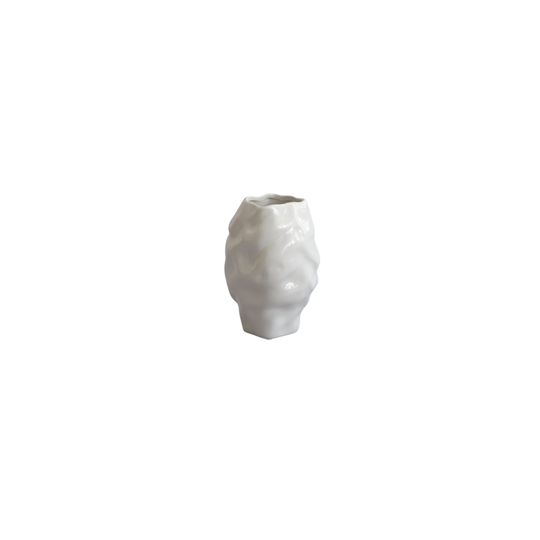 Katachi Vase, Medio - High Glaze Birch_101 Copenhagen _ Lifestorey Edit Singapore Katachi Vase, Medio - High Glaze Birch - Image 1