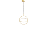Maru Pendant, Ø40 - Brass - Image 4