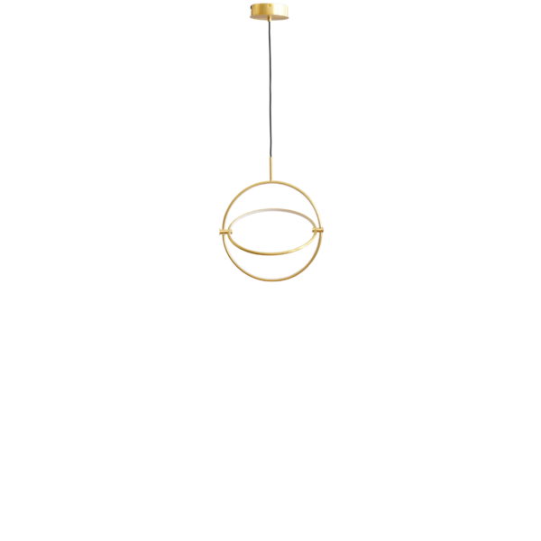 Maru Pendant, Ø40 - Brass - Image 4