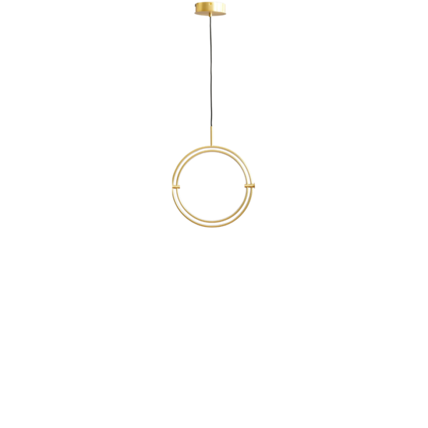 Maru Pendant, Ø40 - Brass - Image 3