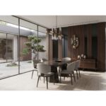 Xavier Dining Chair with Wooden Leg - Image 2