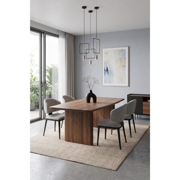 Xavier Dining Chair with Wooden Leg - Image 3