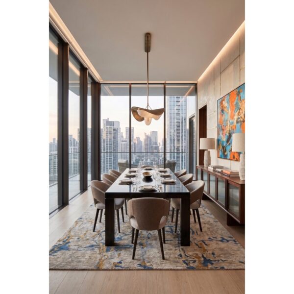 Zion Dining Chair with Wooden Leg - Image 3
