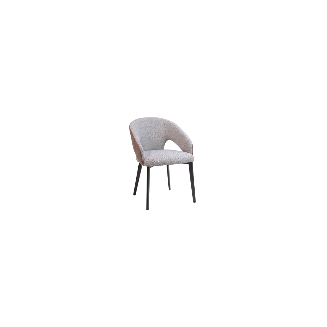 Zion Chair _ Lifestorey Edit Zion Dining Chair with Wooden Leg - Image 1